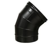 Дымоходы Craft Колено 45° HF-P черный (316/0,8/эмаль) Ф115 - фото 1